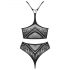 Obsessive K103 - set rete sexy elastico aperto (nero) - S-L