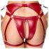 Cottelli Bondage - set reggiseno lucido con polsini (rosso)