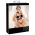 Abierta Fina - Set lingerie aperto con catene (nero)