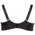 Reggiseno sollevatore di seno in pizzo con motivi floreali per taglie grandi - Cottelli (nero)  - 90D