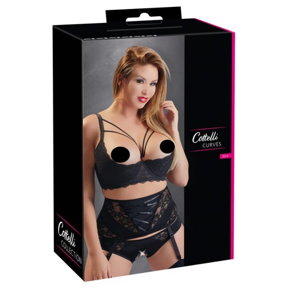 Reggiseno Sollevatore con Spalline e Anello per Taglie Forti Cottelli (nero) 