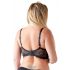 Reggiseno Sollevatore con Spalline e Anello per Taglie Forti Cottelli (nero)  - 90D