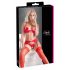 Set di Lingerie Rosso con Cuoricino e Reggiseno Aperto Cottelli  - 80B/M