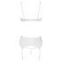 Cottelli - set reggiseno push-up in pizzo con lacci (bianco)