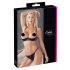 Cottelli - Set satin nero con catene e strass sensuali - 80B/M