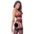 Set Intimo Sollevatore di Seno in Pizzo Opaco Bondage Cottelli (rosso)  - XL