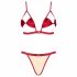 Obsessive Rubinesa - completo intimo piccante (rosso)