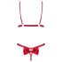 Obsessive Rubinesa - completo intimo piccante (rosso)