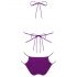 Bikini Balitta Luccicante con Allacciatura al Collo (viola) 