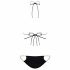 Bikini Luccicante Goldivia con Collo a Halter (Nero-Oro) 