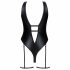 Costume da Bagno Lucido con Scollatura Profonda Obsessive Punta Negra (Nero)  - M