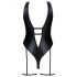 Costume da Bagno Lucido con Scollatura Profonda Obsessive Punta Negra (Nero)  - L