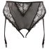 Cottelli Taglia Comoda - Slip nero con giarrettiera in pizzo