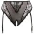 Cottelli Taglia Comoda - Slip nero con giarrettiera in pizzo