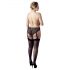 Cottelli Taglia Comoda - Slip nero con giarrettiera in pizzo