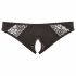 Slip Aperto in Pizzo Taglie Forti Cottelli - Nero  - XL