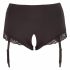 Slip Aperto con Reggicalze Cottelli Plus Size (nero) 