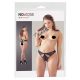 Slip Erotico Aperto con Fiocchi e Tagli Sexy (nero) 