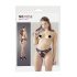 Slip Erotico Aperto con Fiocchi e Tagli Sexy (nero) 