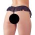 Tanga Aperta Frangiata con Perline Stimolanti Cottelli (nera) 