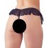 Tanga Aperta Frangiata con Perline Stimolanti Cottelli (nera) 