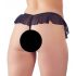 Tanga Aperta Frangiata con Perline Stimolanti Cottelli (nera)  - L