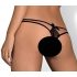 Tanga Sensuale Intensa con Doppie Fasce e Pizzo (Nero) 