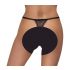 Tanga Lusso Ricamato con Giglio di Cottelli (Nero-Bianco) 