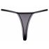 Tanga Lusso Ricamato con Giglio di Cottelli (Nero-Bianco)  - M/L