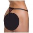 Tanga di Lusso Cottelli con Perle e Ricamo di Rose (Rosso-Nero) 