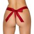 Tanga Cottelli con fiocco in raso da annodare sul retro (rosso) 