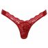 Tanga Cottelli con fiocco in raso da annodare sul retro (rosso) 