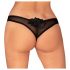 Tanga Obsessive Latinesa Aperto - Nero  - M/L