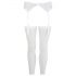 NO:XQSE - Set giarrettiera in pizzo bianco - M/L