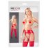 NO:XQSE - set reggicalze lucido (rosso)