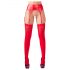 NO:XQSE - set reggicalze lucido (rosso) - L/XL