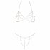 Cottelli - Bikini a catena con strass (argento)