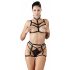 Tripletto di Intimo Harness Decorativo Cottelli - Nero (S-L) 