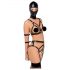 Bad Kitty - Set completo con harness e maschera (nero)