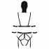 Set di Imbracatura Corpo e Maschera per il Viso Bad Kitty (nero) per Feste BDSM Selvagge 