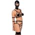 Set di Imbracatura Corpo e Maschera per il Viso Bad Kitty (nero) per Feste BDSM Selvagge  - S