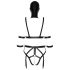 Set di Imbracatura Corpo e Maschera per il Viso Bad Kitty (nero) per Feste BDSM Selvagge  - S