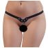 Tanga feticista con borchie e catene - nero (S-L) 