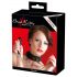 Bad Kitty - Collare in silicone con guinzaglio (nero) 