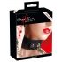 Bad Kitty - Collare in silicone con guinzaglio (nero) 