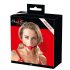 Mordacchia in silicone rosso con cinturino in finta pelle (rosso) - Bad Kitty 