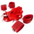 Set di Legature per Letto in Finta Pelle con Velcro Bad Kitty (rosso) 