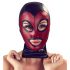 Maschera Lucida con Cuore di Bad Kitty - Nero e Rosso 