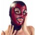 Maschera Lucida con Cuore di Bad Kitty - Nero e Rosso 