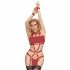 Bad Kitty - Completo Body a Imbracatura Integrale (rosso) 